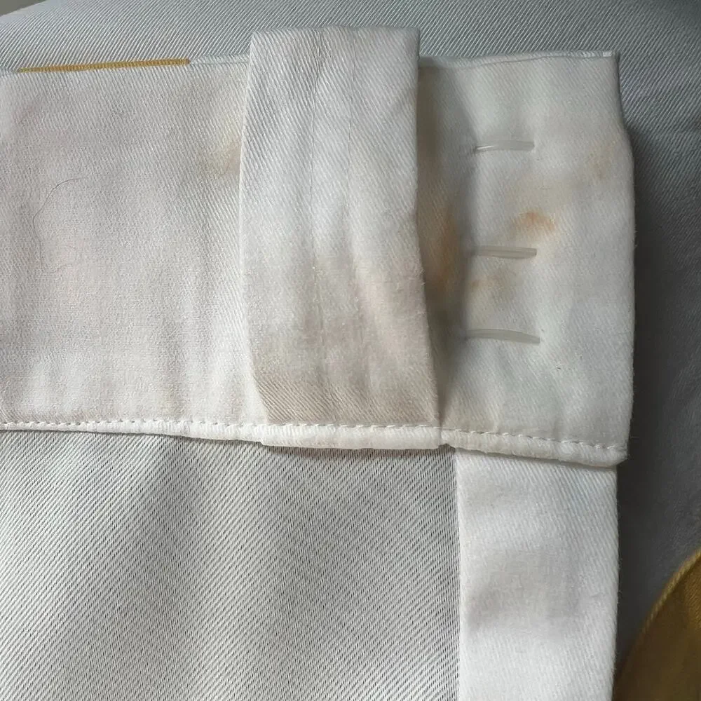 Pottery Barn Blackout Curtains White Yellow Greek Key Pair 108